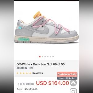 Off-White × Dunk Low 'Lot 09 of 50'